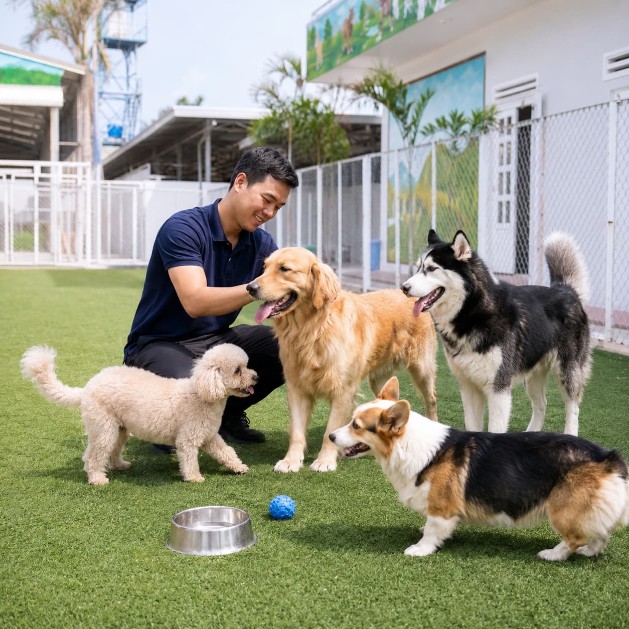 Chó được chăm sóc tại KHUYỂN VIỆT